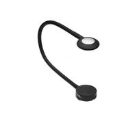 Högert Technik GTV - Lampada da Lettura a LED con Porta USB, dimmerabile, 12 V, 2,1 W, 4000 K, Bianco Neutro, 16 LED per testiera del Letto con Cavo da 1,5 m, Colore: Nero