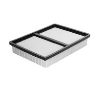 Högert Technik - Inserto filtro HEPA tessuto non tessuto per aspirapolvere da officina HT2E410, filtro antipolvere fine, filtro piatto, set di filtri per polvere di gesso e legno