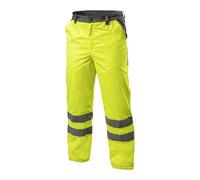 Högert Technik Jade L - Pantaloni da Lavoro da Uomo, Foderati, Impermeabili, 2000 mm, Strisce Riflettenti, Pantaloni Invernali con Tasche, EN ISO 20471, EN343, Antivento, isolati, robusti, Giallo., L