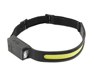 Högert Technik - Lampada frontale LED COB USB | lampada frontale a LED USB | sensore di movimento e 5 modalità di funzionamento dotate | Alimentazione 3,7 V 1200 mAh, agli ioni di litio