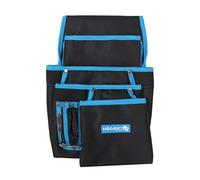 Högert Technik - Marsupio per utensili elettrici | Borsa per attrezzi per cintura attrezzi cintura elettricista | 7 tasche funzionali | 1 supporto per martello in metallo | 600D poliestere