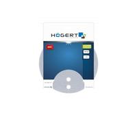 Högert Technik Mola abrasiva forata, per vernice e stucco, ø150 mm, #400, 5 pezzi HT8D150