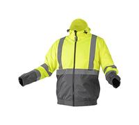 Högert Technik NIMS, giacca da lavoro riflettente, impermeabile, traspirante, giallo, L, antivento, abbigliamento da lavoro, costruzione e strada, giallo., L