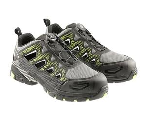 Högert Technik - PAGLAU Sandali protettivi Lace System S1PS SR FO Nero/Verde 46 | Scarpe Antinfortunistiche da Uomo | Sistema di Allacciatura | Sandali da Lavoro, Nero/Verde, 46 EU