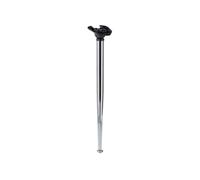 Högert Technik Piedino per mobili X-LINE pieghevole inclinato altezza 710 mm Ø 40 mm acciaio cromato regolabile in altezza per tavoli e cassettiere