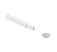 HÖGERT TECHNIK Push to Open - Ammortizzatore magnetico per mobili, Ø 10 mm, con piastra adesiva, bianco, per fronti senza maniglie, per montaggio a foratura