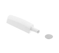 HÖGERT TECHNIK Push to Open - Ammortizzatore magnetico per porte con adattatore e piastra adesiva, montaggio a vite, bianco, per mobili senza maniglie