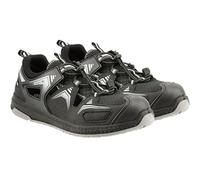 Högert Technik Schill - Sandali Antinfortunistici S1PS SR FO Neri 40 | Scarpe Antinfortunistiche da Uomo | Sandali da Lavoro | Sandali di Sicurezza Estivi |