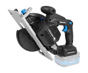 HÖGERT TECHNIK Sega circolare a batteria 18V, motore brushless, senza fili, 0-5000 giri/min, diametro lama 165 mm, regolazioni senza attrezzi, LED, senza batteria, protezione in alluminio