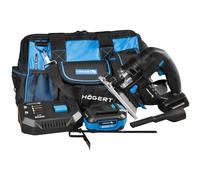 HÖGERT TECHNIK - Seghetto alternativo pendolare a batteria 18V brushless, set completo con batteria 4,0 Ah, caricatore rapido 4A e borsa porta utensili, 0-2600 giri/min, corsa lama 26 mm, LED