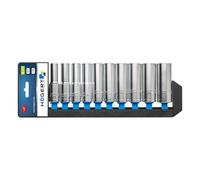 Högert Technik - Set Chiavi A Bussola, Set Bussole in Lega di Acciaio Al Cromo Vanadio, 76 mm, Chiave A Bussola, Kit Chiavi A Bussola, Colore: Nero, Blu, Grigio - HT1A888