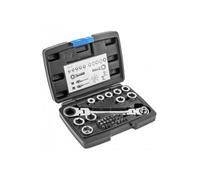 Högert Technik - Set di attrezzi - Chiave a cricchetto con giunto e chiave a bussola - Set di chiavi a cricchetto esagonali, adattatore per punte di cacciavite, punte per cacciavite - 36 pezzi