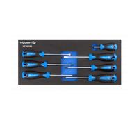 HÖGERT TECHNIK - Set di cacciaviti da 7 pezzi per uso in officina, cacciavite a taglio, cacciavite a croce PH PZ, cacciavite professionale per armadio portautensili