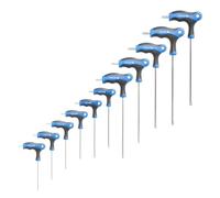 Högert Technik - Set di chiavi di sicurezza Torx a T, lunghezza - 10 pezzi, con impugnatura a T, in acciaio S2