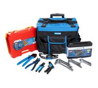 HÖGERT TECHNIK - Set di utensili professionali per elettricisti, installatori e montatori di impianti fotovoltaici, set di montaggio da 9 pezzi con borsa porta attrezzi su ruote