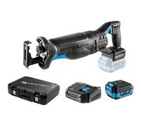 HÖGERT TECHNIK Set sega a gattuccio a batteria 18V brushless, con batteria 4,0 Ah e caricatore rapido inclusi, 0-3000 giri/min, corsa lama 28 mm, ingranaggi in metallo, impugnatura antivibrazione