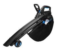 HÖGERT TECHNIK Soffiatore/aspiratore a batteria 2x18 V, soffiatore da giardino brushless con funzione di aspirazione, velocità variabile, sacco di raccolta da 45 l, per giardino, cortile e terrazza