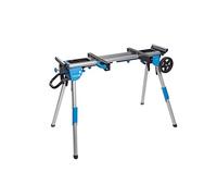 HÖGERT TECHNIK - Tavolo pieghevole portatile per seghe a nastro e con supporti a rulli, ripiani per attrezzi, struttura in acciaio e alluminio e portata 100 kg per lavori di precisione