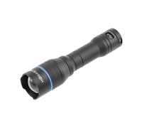 Högert Technik Torcia a LED a batteria, 1000 lumen, HT1E414, ricaricabile USB-C, impermeabile IPX7, 4 modalità di zoom, batteria da 2000 mAh, funzione powerbank, lampada tattica