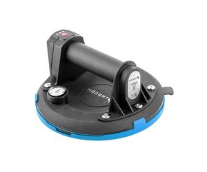 HÖGERT TECHNIK - Ventosa a batteria da 200 mm con manometro, aspirapolvere a batteria Heavy Duty, carico: 150 kg, la ventosa viene utilizzata per il trasporto di vetrate, oggetti lisci e piastrelle in