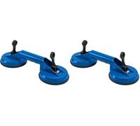 Högert Technik - Ventosa Heavy Duty - Doppia ventosa 80 kg - Ventose extra forti - La ventosa viene utilizzata per il trasporto di vetri della finestra, oggetti lisci e piastrelle in ceramica