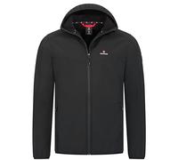 Höhenhorn Alpberg - Giacca leggera in Softshell da uomo, per esterni, giacca da mezza stagione, Nero , XXXL