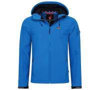 Höhenhorn Altus Giacca softshell da uomo, per esterni, funzionale, per il tempo libero, impermeabile, traspirante, calda, con fodera interna in micropile, Blu, XL