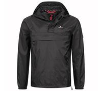 Höhenhorn Lepon Giacca a vento da uomo Anorak Giacca impermeabile da allenamento con tasca sul petto Taglie da S a 3XL, Nero , XL