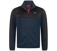 Höhenhorn Naurun - Giacca da uomo in pile ibrida con morbido interno in maglia e softshell, Blu scuro, L
