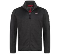 Höhenhorn Naurun - Giacca da uomo in pile ibrida con morbido interno in maglia e softshell, grigio scuro, S