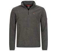 Höhenhorn Skyja - Felpa in pile da uomo con mezza zip, grigio., S