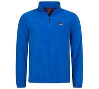Höhenhorn Skyja, Maglione da uomo in micropile primaverile, con zip corta, blu, S