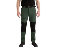 Höhenhorn Trekmaster - Pantaloni da trekking da uomo in softshell invernali da outdoor imbottiti da snowboard, verde, M