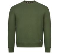 Höhenhorn Wallster - Felpa da uomo con girocollo modello pullover in cotone, Verde, S