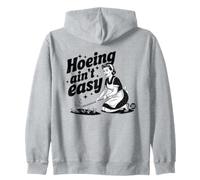 Hoeing Aint Easy Retro Felpa con Cappuccio