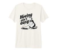 Hoeing Aint Easy Retro Maglietta Premium