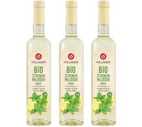 Höllinger Sciroppo Biologico Melissa e Limone, 3x500ml, Concentrato 1:9
