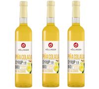 Höllinger Sciroppo Piña Colada Biologico, Concentrato 1:9, Ananas e Cocco, Senza Alcool, 3x500ml, 1500ml
