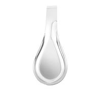 Hoement 1 Pc Poggiamestolo in Acciaio Inox Spatole in Silicone Porta Mestolo a Spatola Porta Cucchiaio Poggia Cucchiaio in Silicone Poggia Utensili Acciaio Inossidabile Utensili Da Cucina