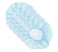 Hoement 100 Pezzi Cuffie Protettive in Tessuto Non Tessuto Elastico Per Laboratori Medici, Servizi Di Ristorazione e Officine, Traspiranti e Leggere Per Capelli Durante Il Lavoro
