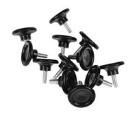 Hoement 12 Pezzi Piedini Antiscivolo Per Mobili Piedini Antivibranti Base Rotonda in Plastica