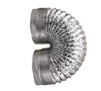 Hoement 1pezzi Tubo Flessibile in Alluminio Doppio Resistente Al Calore Per Ventilazione Hvac e Scarico Asciugatrice Condotta Scarico Condizionatori e Cappe Aspira Aria