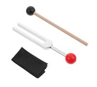 Hoement 1set Accessori Musicali Forcella Sintonizzazione Lega Alluminio Per Chakra Martello Panno Pulizia e Sacchetto Stoccaggio Strumento Per Meditazione e Guarigione Yoga
