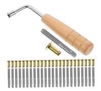 Hoement 1set Accessori Per Arpa Lyre Chiodi Accordatura Chiave Accordatura e Ferramenta Sostituzione Per Strumenti Musicali Facile Da Installare e Resistente