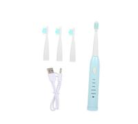 Hoement 1set Spazzolino Elettrico Automatico Per Ragazzo Ragazza Con Testina Sostituibile Pulizia Profonda Design Ergonomico e Ricaricabile Via Usb Facile Da Usare Per Piccoli Dentini