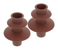 Hoement 2 Pezzi Accessori per Macchina del Cioccolato, Torre Fontana a Doppio Livello in Plastica Color Caffè, Flusso di Cioccolato Costante, Manutenzione Semplice, per Riunioni Familiari