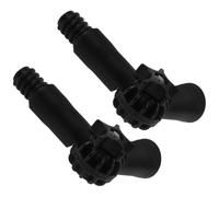 Hoement 2 pezzi Adattatore Angolare per Prolunghe Telescopiche Raccordo Snodabile Resistente per Prolunghe con Attacco Filettato di Americano Accessorio Versatile per Spazzole e Pulizia