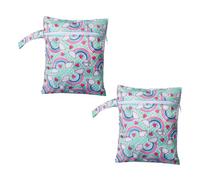 Hoement 2 Pezzi Borsa Per Pannolini Per Neonati Organizer Per Pompa Secchio Per Pannolini in Poliestere Traspirante Per Uso Ed Esterno