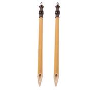 Hoement 2 Pezzi Calligraphy Pen in Bambù Vintage, Artigianale | Penna Immersione per Calligrafia Vintage, Controllo Inchiostro, Uso Ufficio e Brush Lettering, Beige