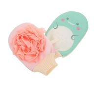 Hoement 2 Pezzi Guanti Esfolianti per Doccia Funzione Scrub e Guanto con Granuli per Esfoliazione e Rimozione Cellule Morte Adatto per Donna e Spa Casa